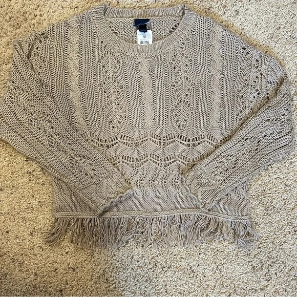 NWT Women's Daytrip Fringe Sweater size L - Picture 3 of 5